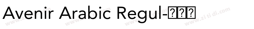 Avenir Arabic Regul字体转换